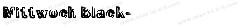 Mittwoch Black字体转换